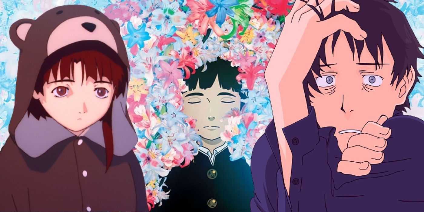 Los personajes deprimidos de los animes Welcome to the NHK, Serial Experiments Lain y Colorful.