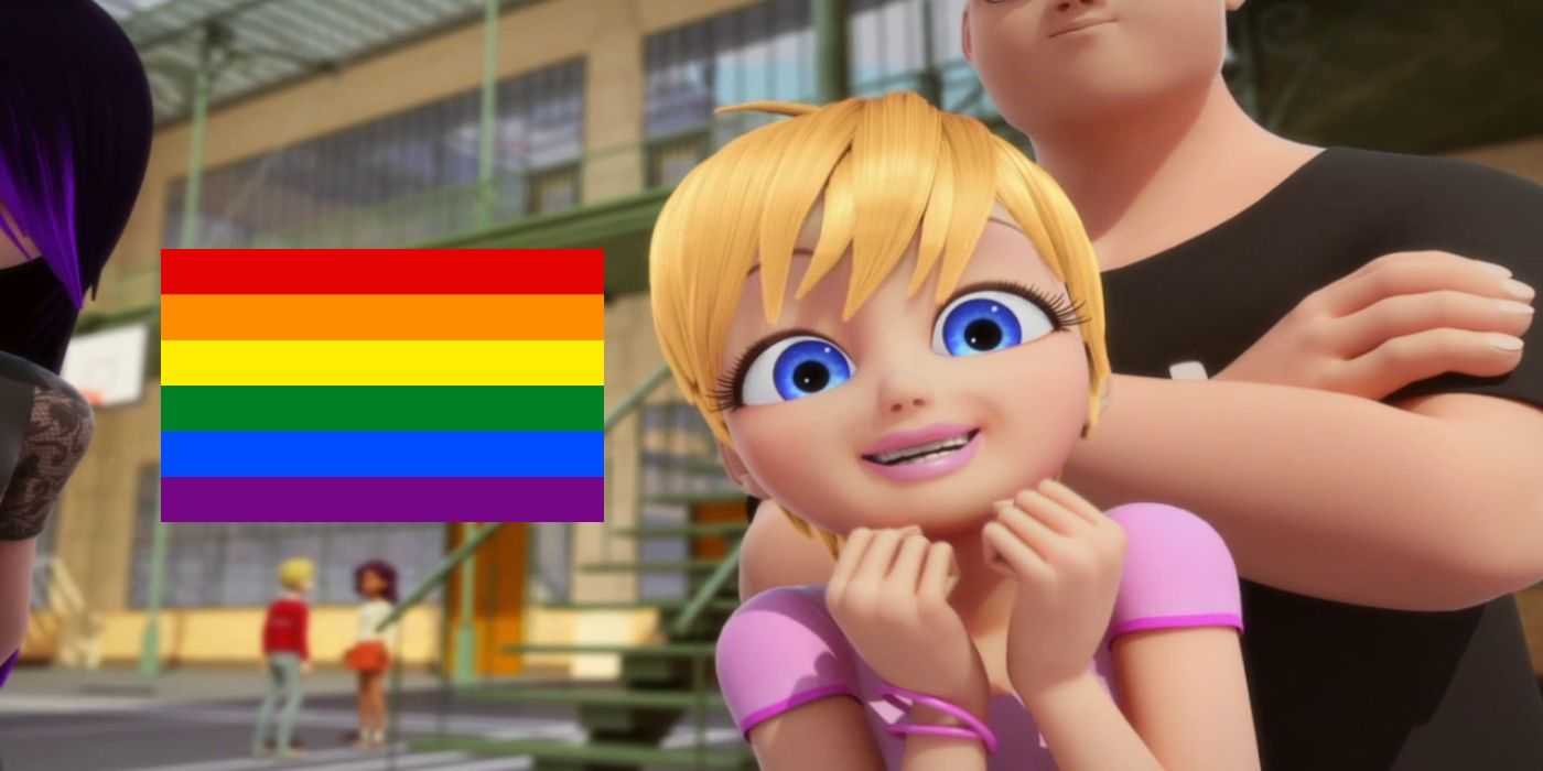 Rose Lavillant vyzerá nadšene vo filme Miraculous Ladybug s LGBTQ vlajkou