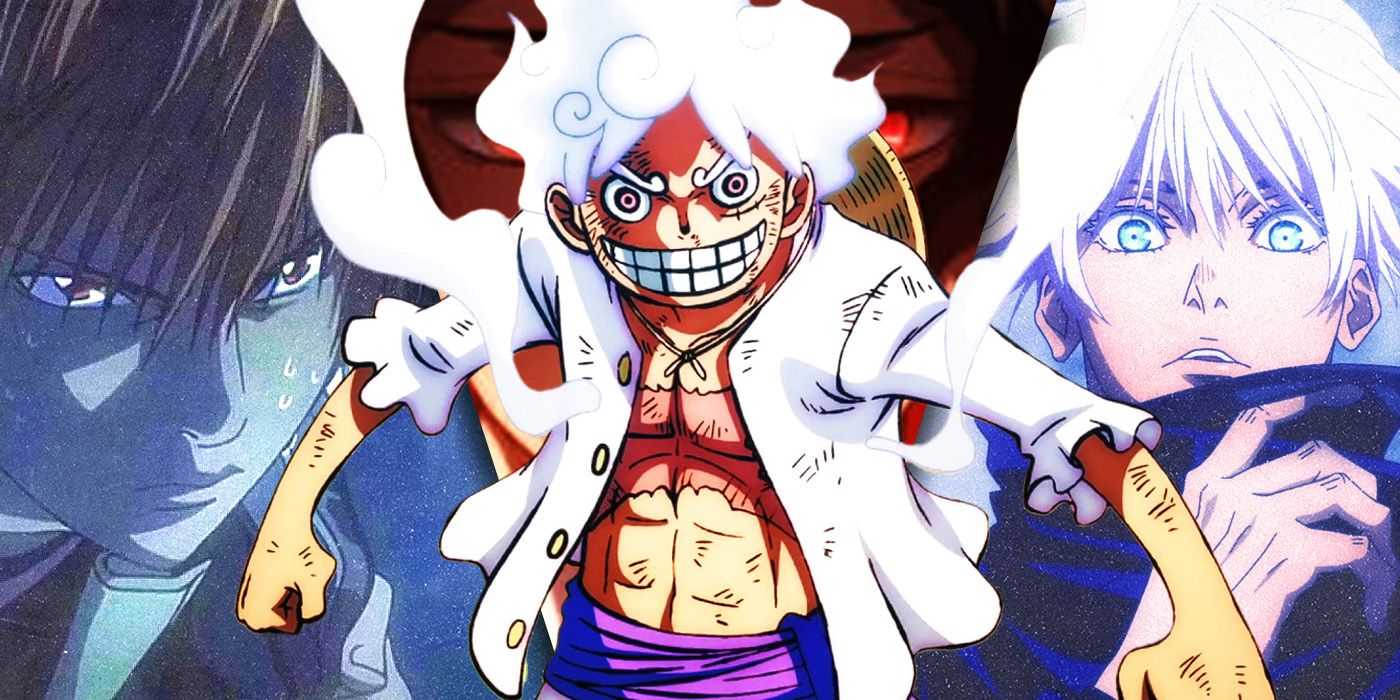Rozdeľte obrázky Light Yagami, Luffy a Satoru Goju