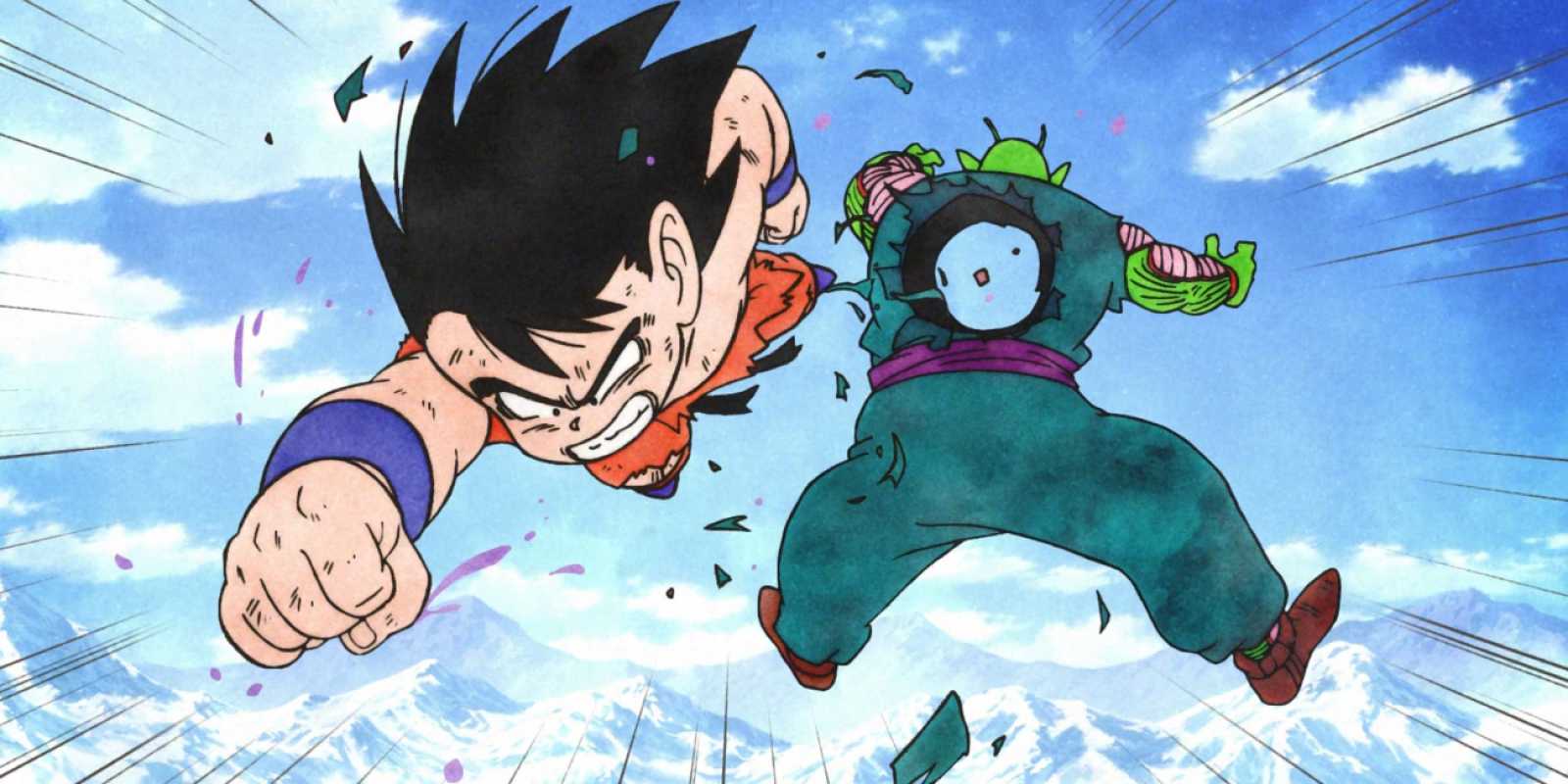 Goku le hace un agujero al Rey Piccolo en un flashback de Dragon Ball Super Broly
