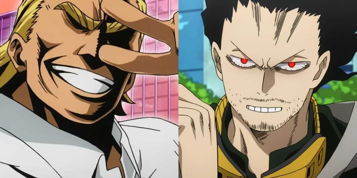 All Might y Eraser Head en MHA.