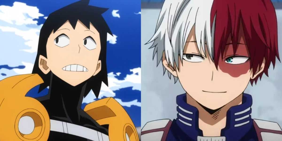 Sero y Todoroki de MHA.