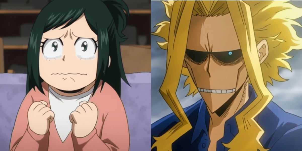 All Might e Inko en MHA.