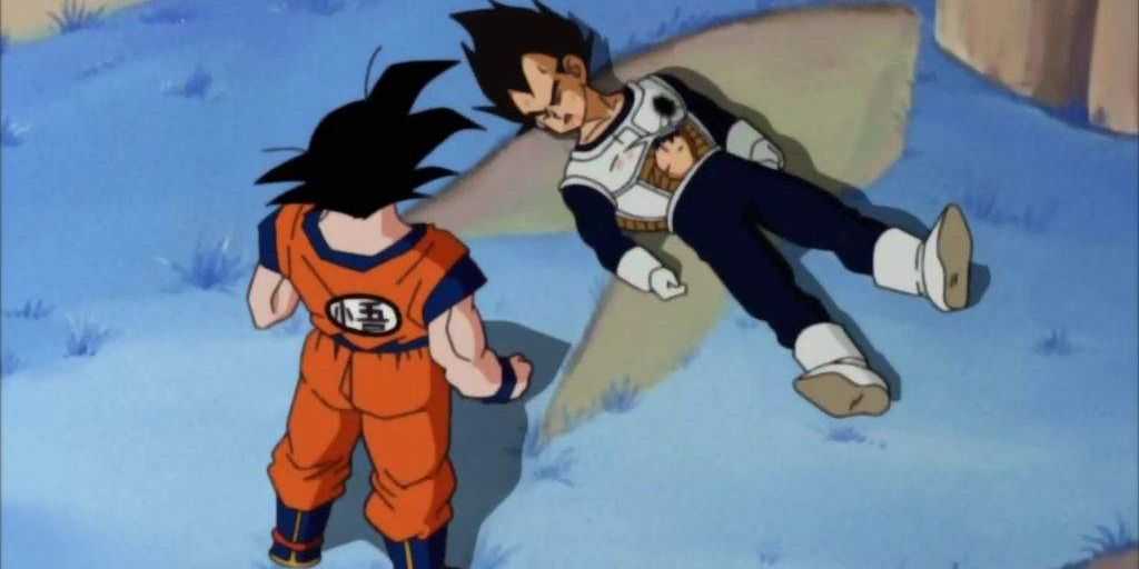 ドラゴンボールZで悟空がベジータを讃える