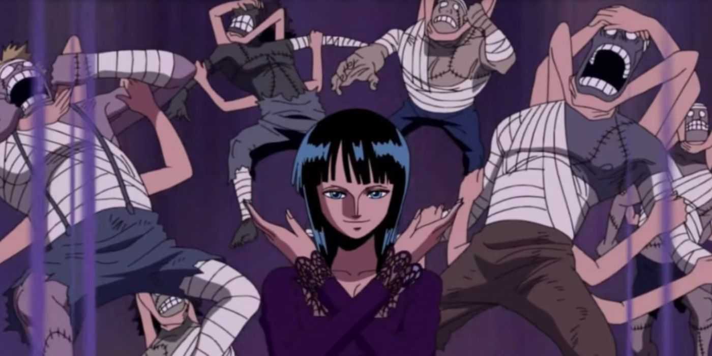 Nico Robin greift Gecko Moriah an