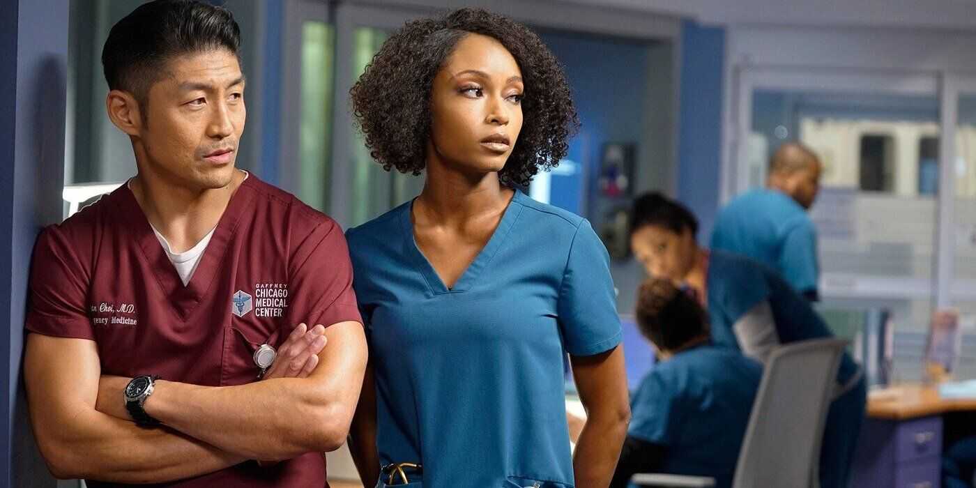 Chicago Med April ve Ethan hastanesi