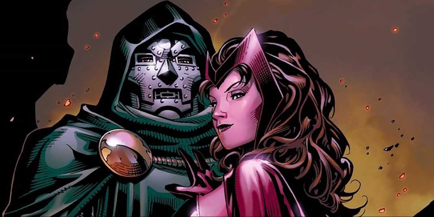 Doctor Doom a Scarlet Witch počas Avengers- Childrens
