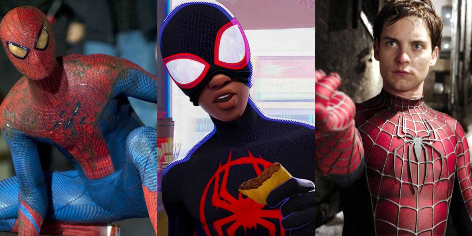 Geteiltes Bild von Amazing Spider-Man, Miles Morales und Spider-Man