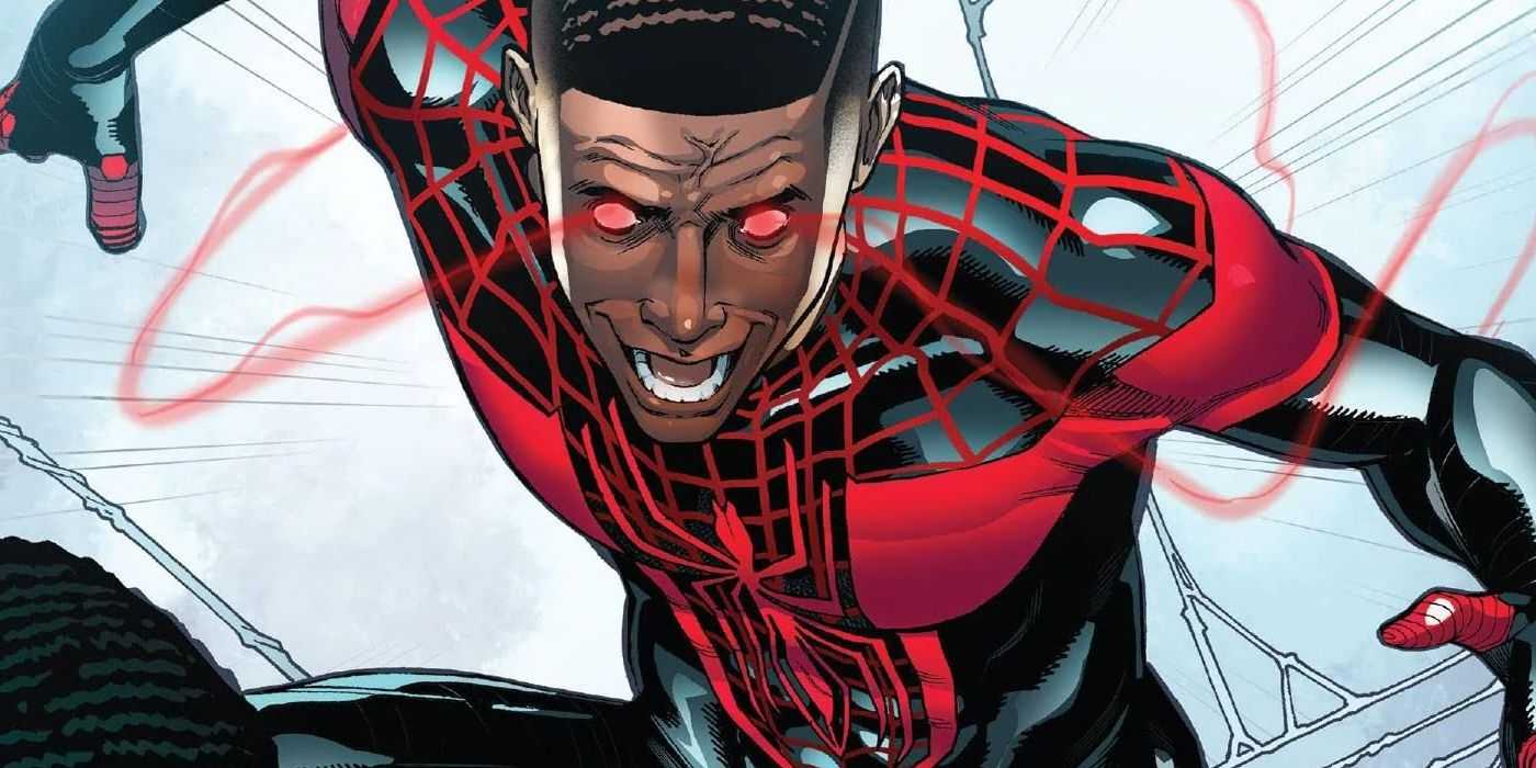 マイルズ・モラレスのクローン、セリムがジャンプしてマーベル・コミックスの若いスパイダーマンを攻撃する