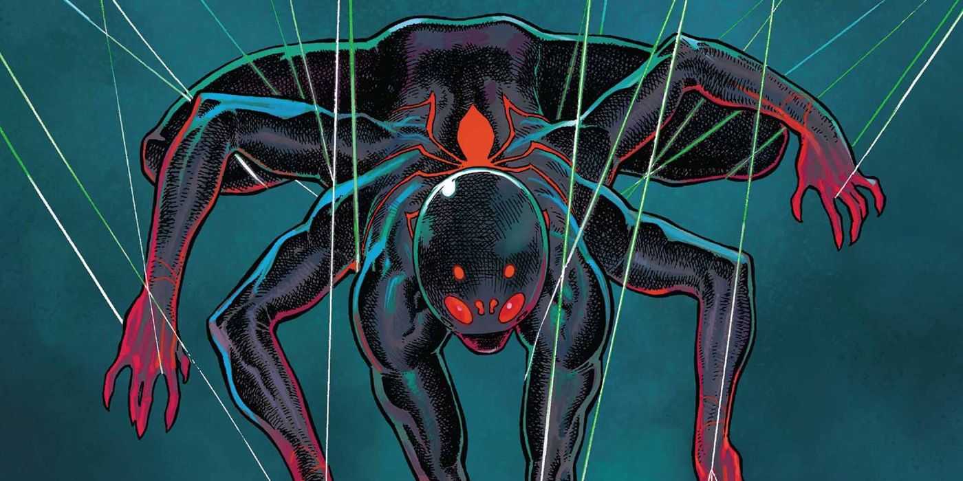 『スパイダーゲドン』のスパイダーマンを演じるノーマン・オズボーン