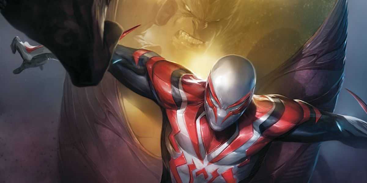 Spider-Man 2099 má na sebe svoj alternatívny kostým
