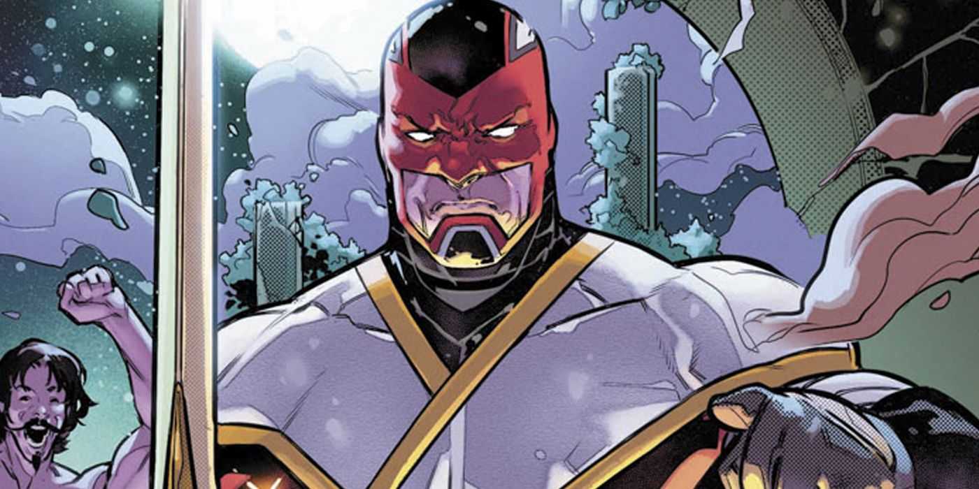 Brian Braddock schwingt als Captain Avalon in Marvel Comics ein Schwert