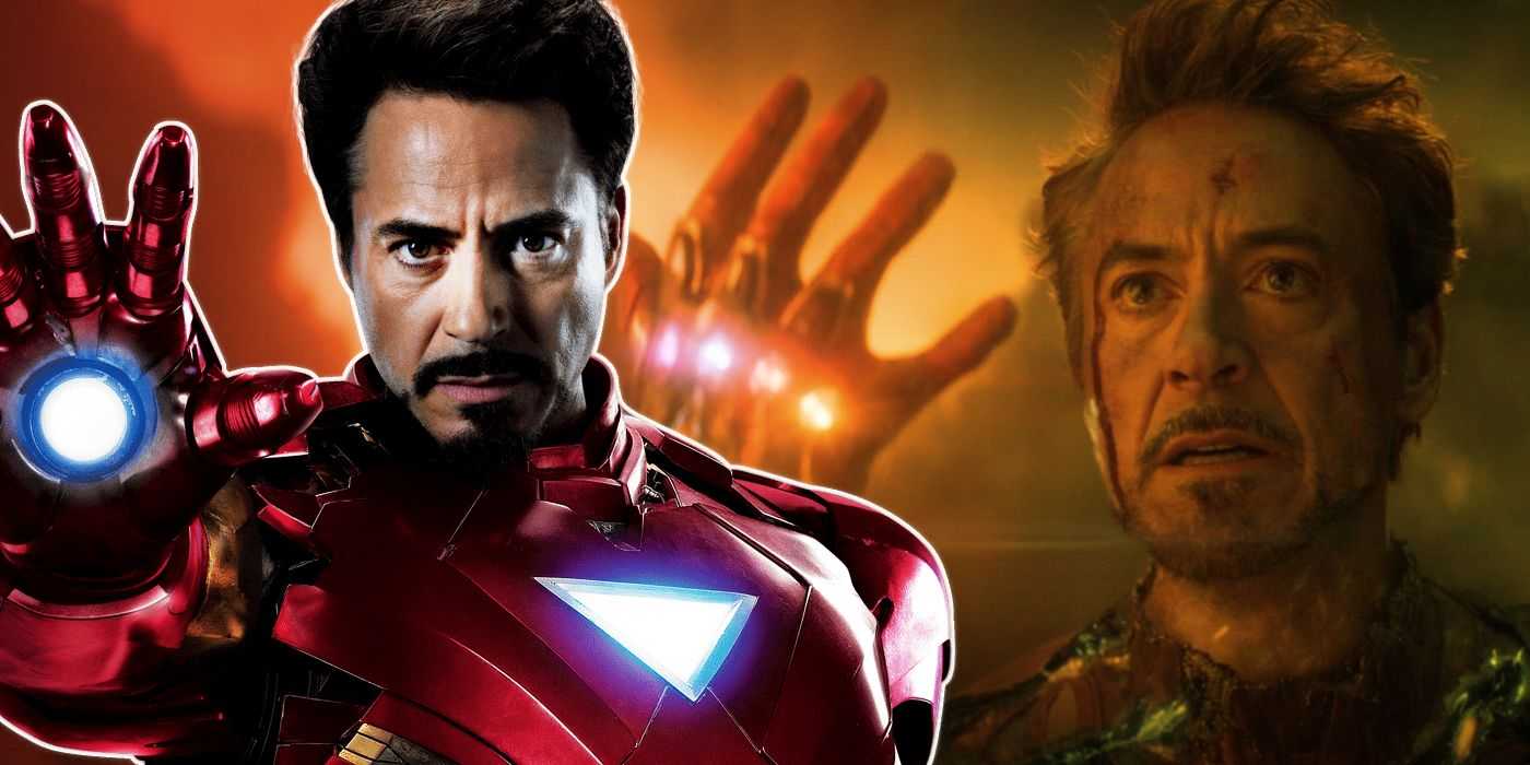 Железный Человек из MCU со смертью в Финале на заднем плане
