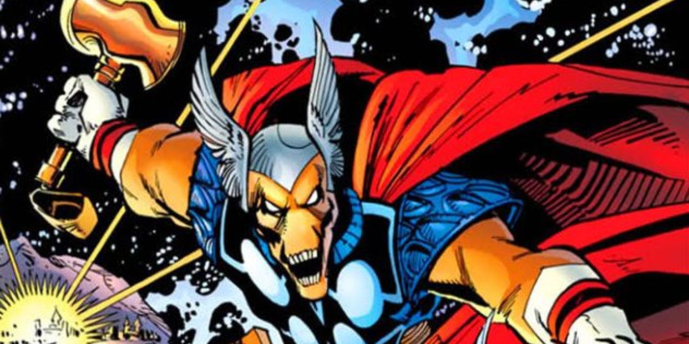Бета Рэй Билл, владеющий Громовержцем в комиксах Marvel