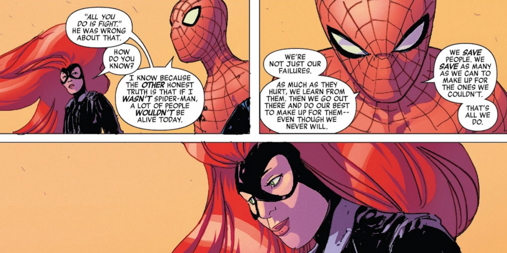Spider-Man le cuenta a Medusa sobre Gwen