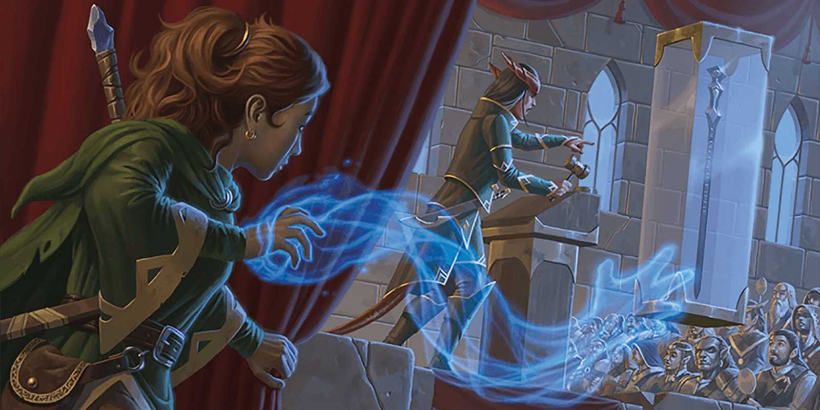 Arcane Trickster Rogue vrhá neviditeľnú Mage Hand v DnD 5e