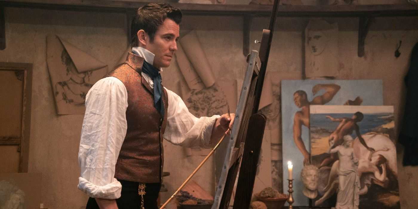Pintura de Benedict Bridgerton en Bridgerton Temporada 2, Episodio 8.
