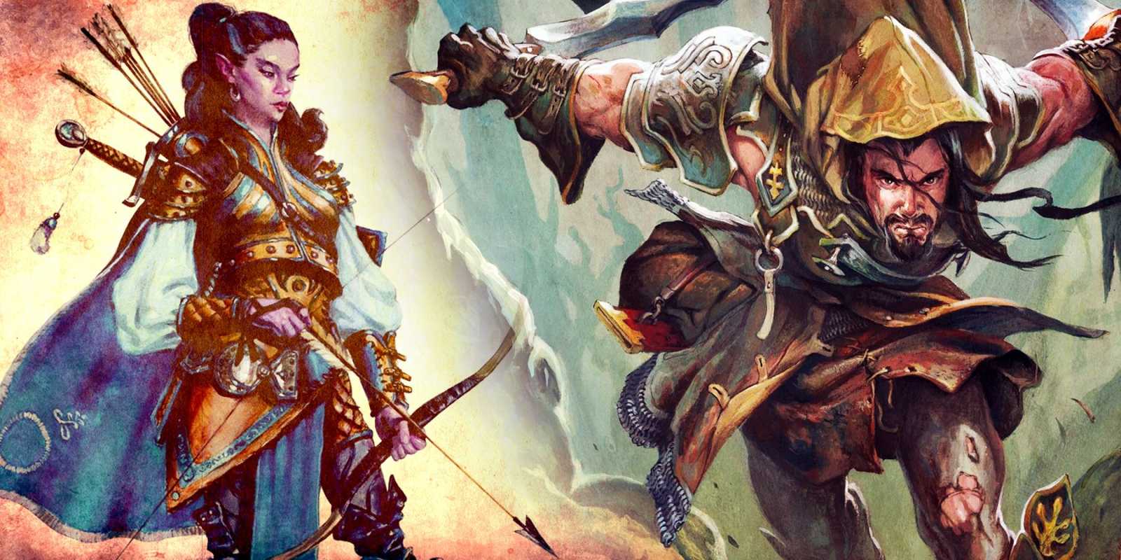 Collage DnD de Rangers de Calabozos y Dragones.