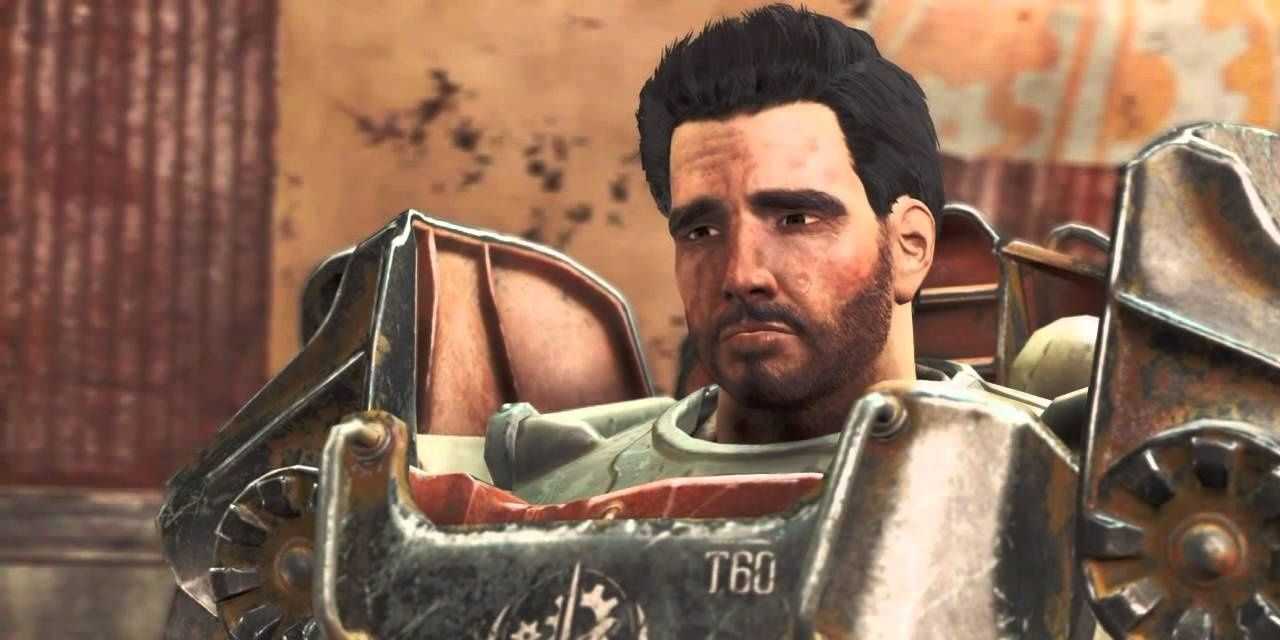 Paladin Danse aus Fallout 4 aus nächster Nähe.