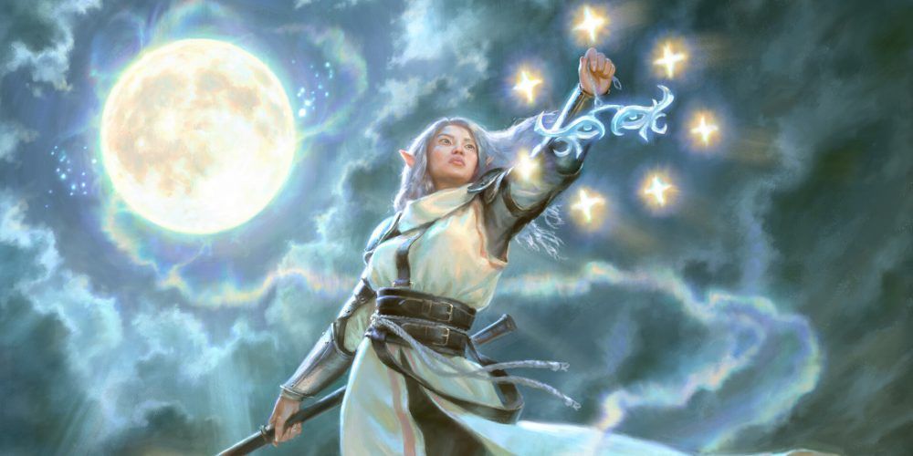 Un clérigo del Crepúsculo lanzando hechizos en DnD