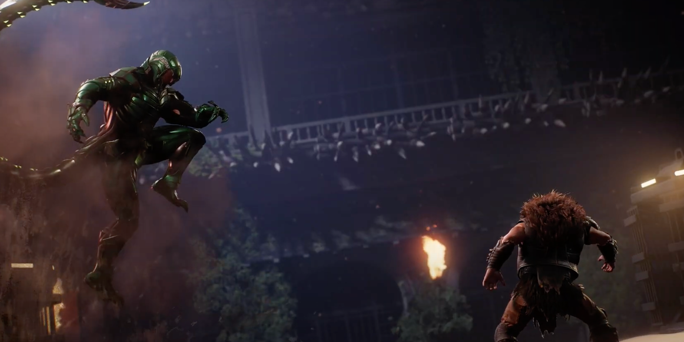 Scorpion lucha contra Kraven en Spider-Man 2
