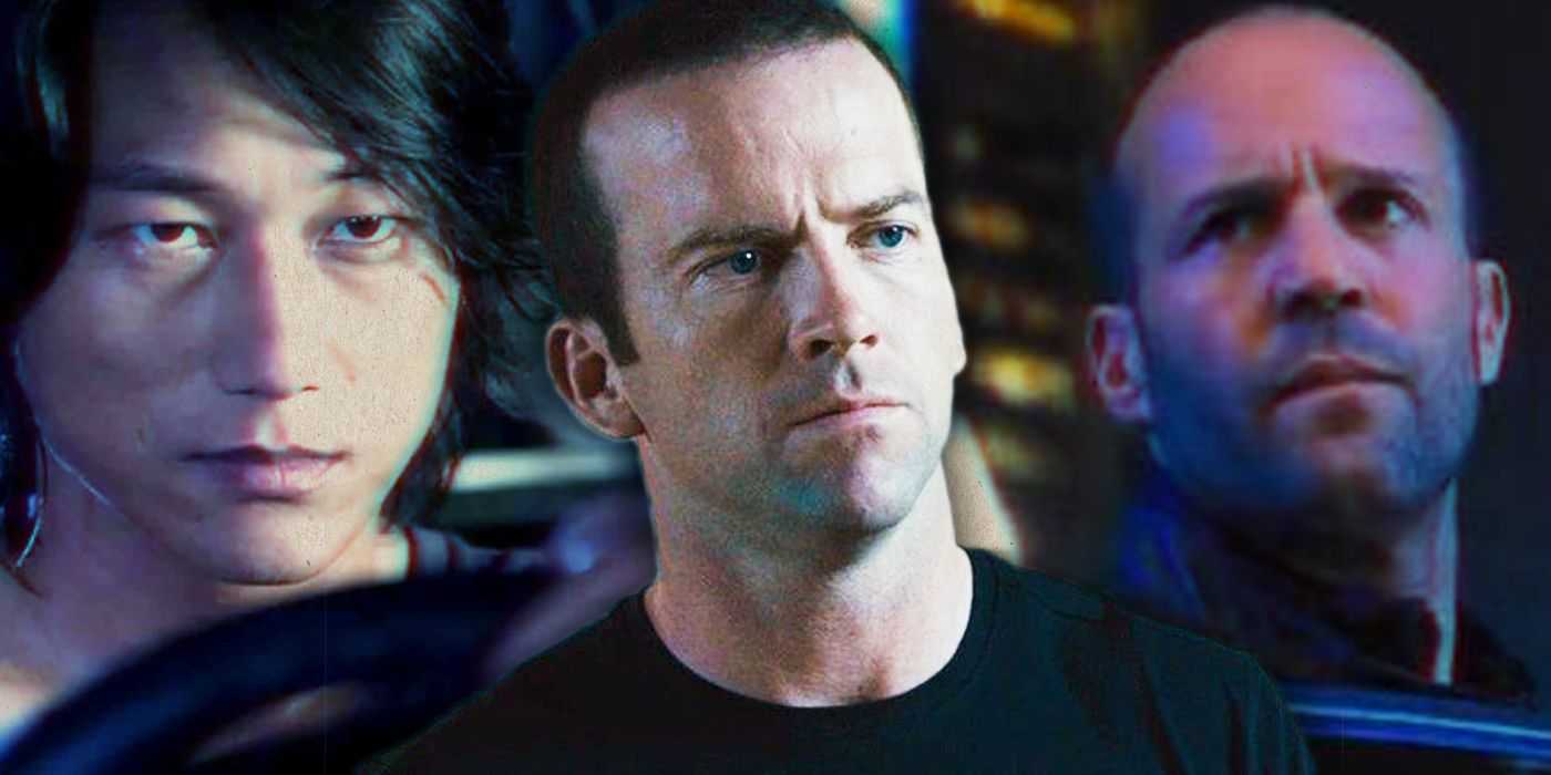 Han Lue (Sung Kang) vo filme Rýchlo a zbesilo, Sean Boswell (Lucas Black) vo filme Tokyo Drift a Deckard Shaw (Jason Statham) vo filme Furious 7