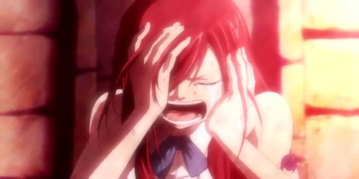 Fairy Tail_Erza weint