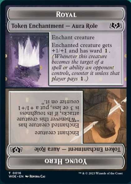 Wilds of Eldraine Royal Young Hero Rollentoken