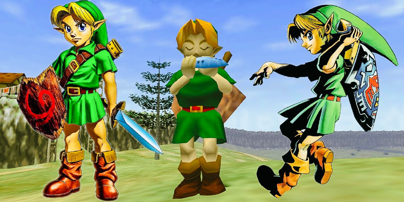 Link aus The Legend of Zelda Ocarina of Time und Majora’s Mask