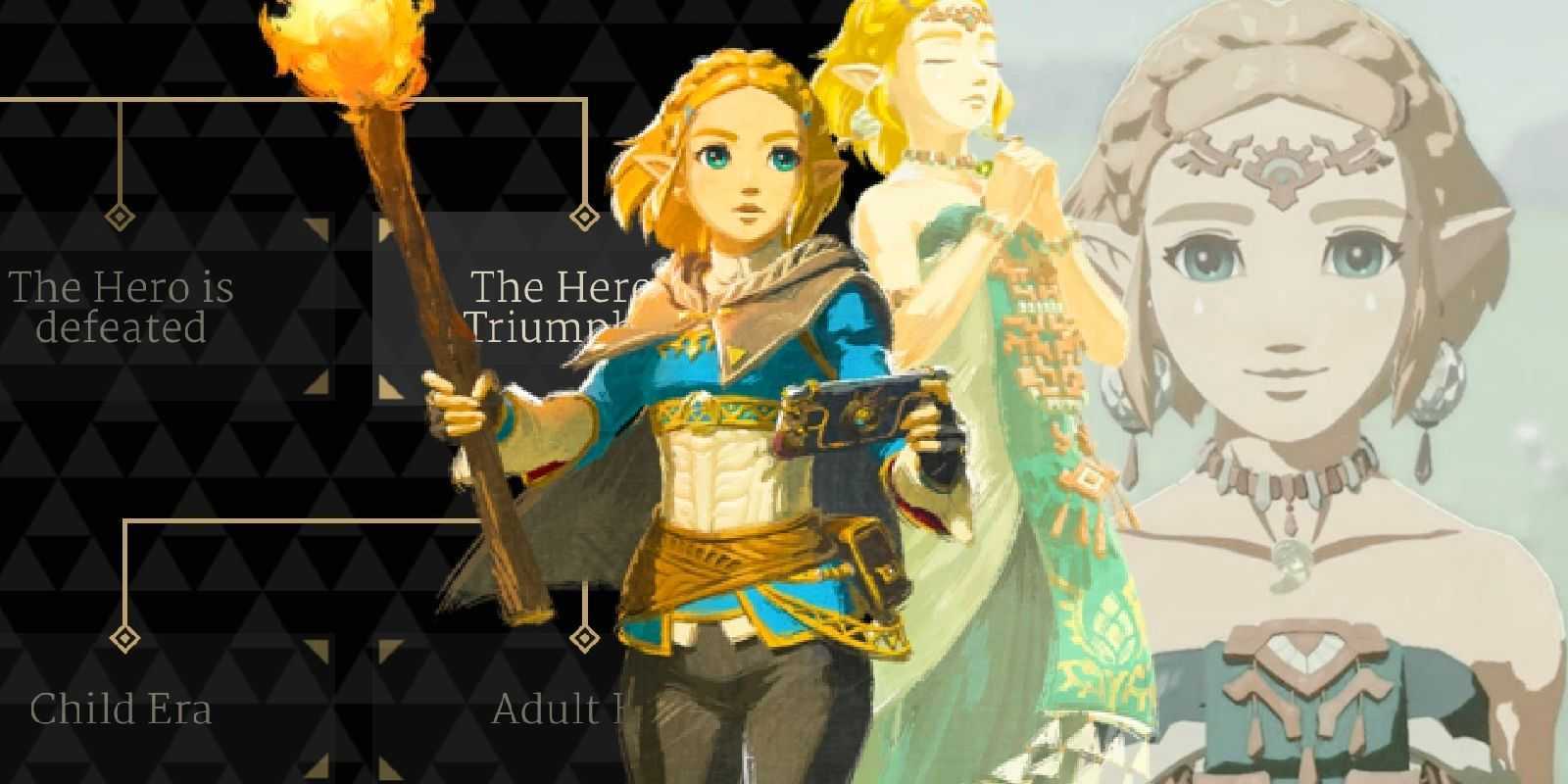 Princesa Zelda sosteniendo la Espada Maestra de The Legend of Zelda: Tears of the Kingdom.