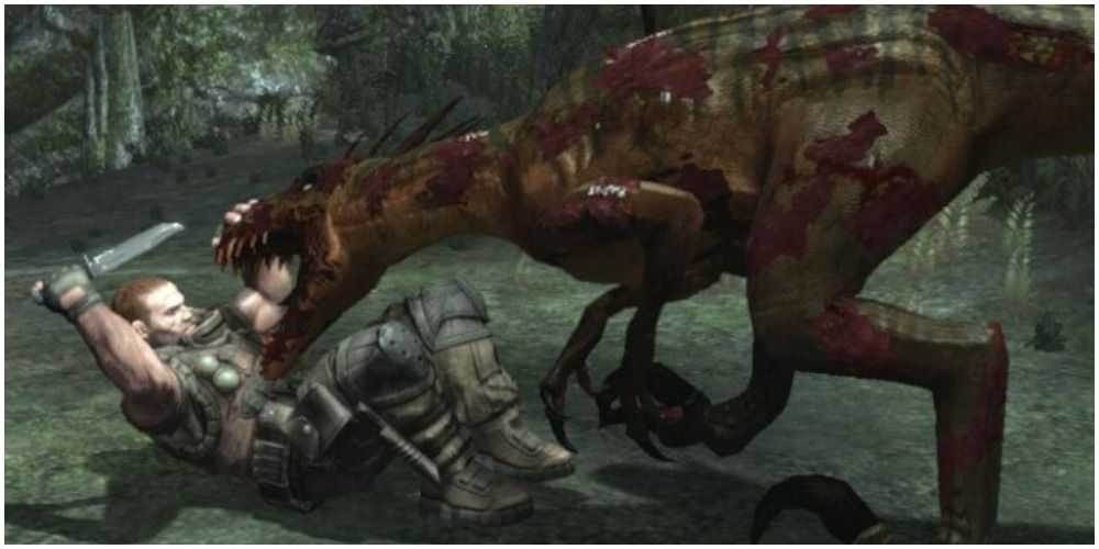 Turok 2008 トルーパー vs ラプターの戦い