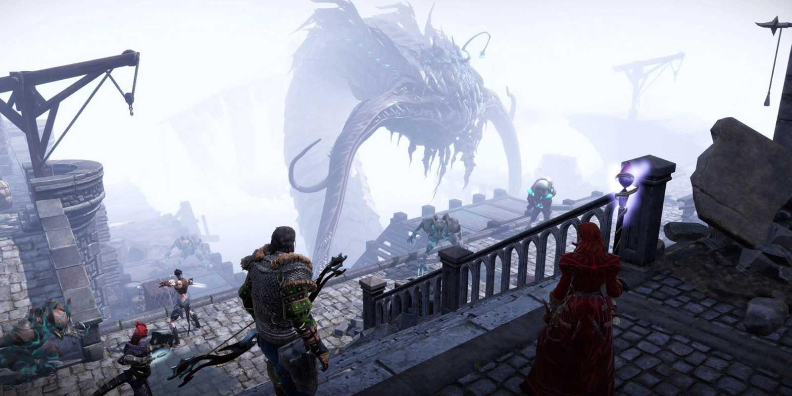 Герои сталкиваются с существом Бездны в Divinity Original Sin 2