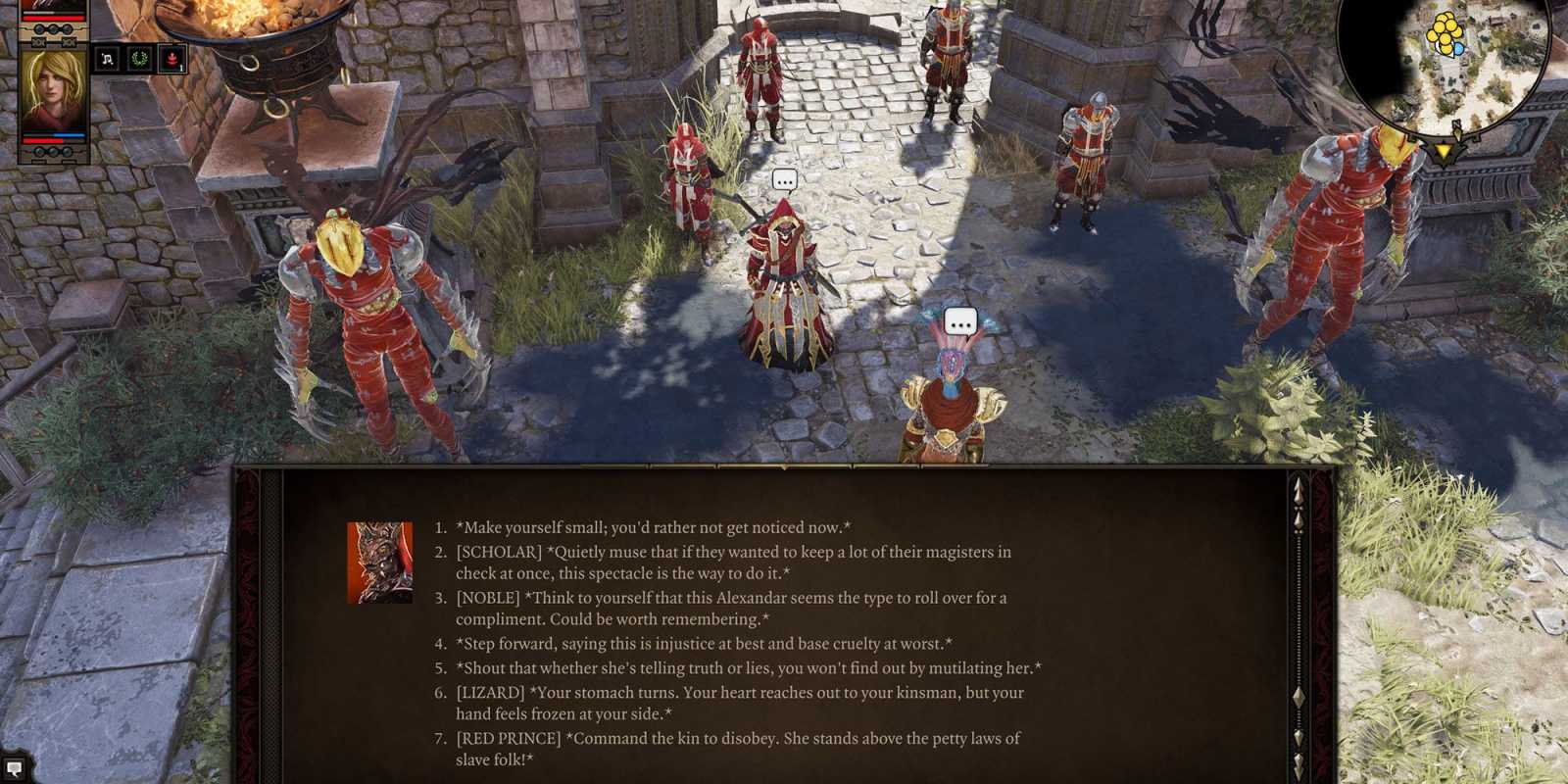 Варианты диалога героя-Ящера в Divinity Original Sin 2