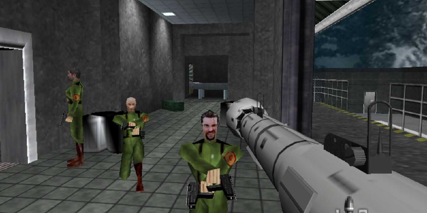 Snímka obrazovky hry pre N64 GoldenEye