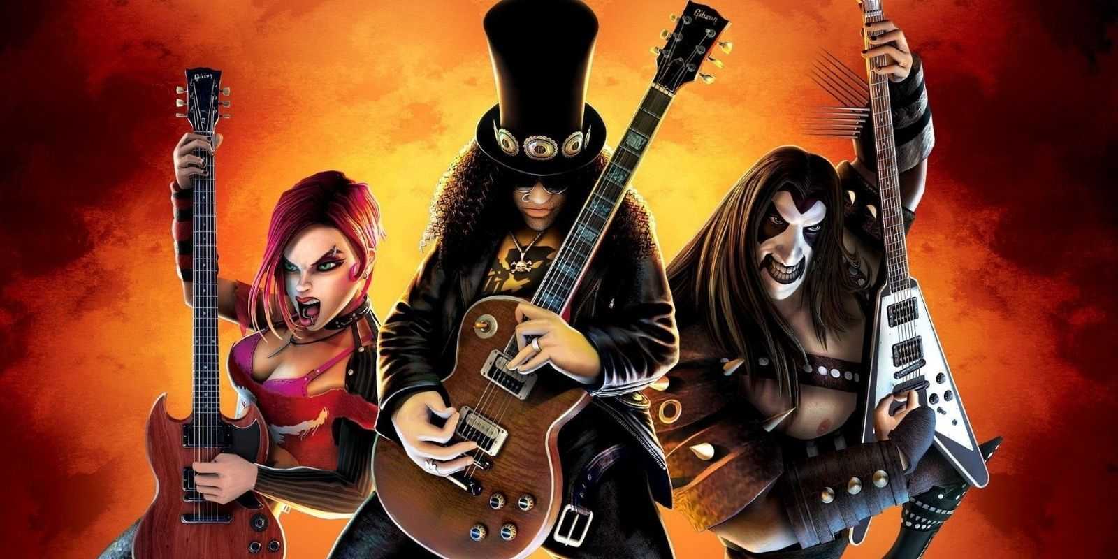 Algunos de los personajes de Guitar Hero
