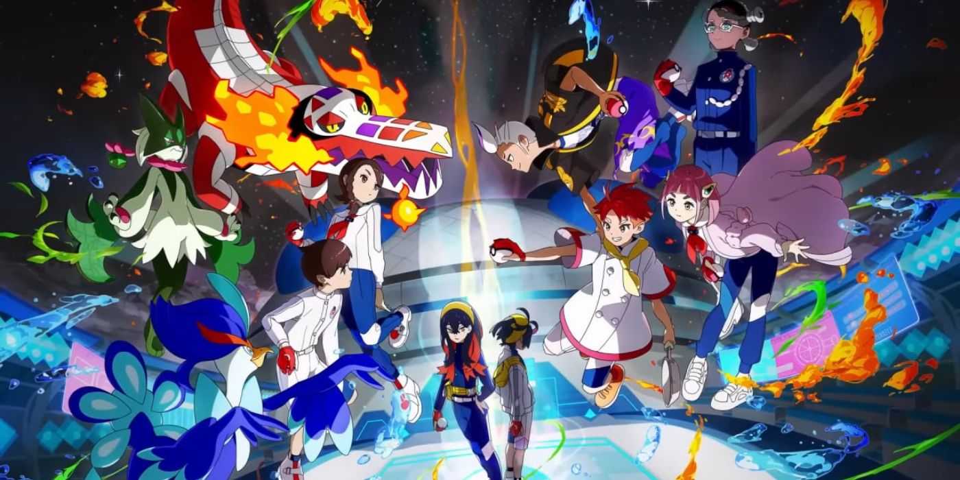Pokemon Scarlet Violet DLC; Collage aus verschiedenen Charakteren