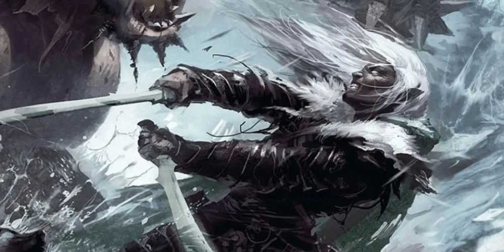 Un Ranger empuñando un par de espadas en DnD