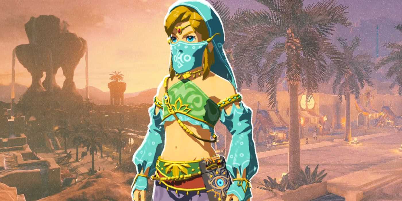 Link trägt Gerudo-Verkleidung in Tears of The Kingdom
