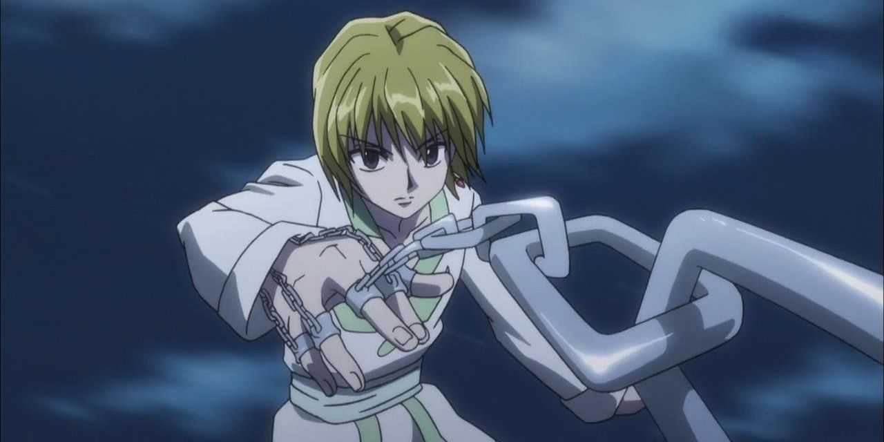 Kurapika pomocou Chain Jail na Uvogin - Hunter x Hunter