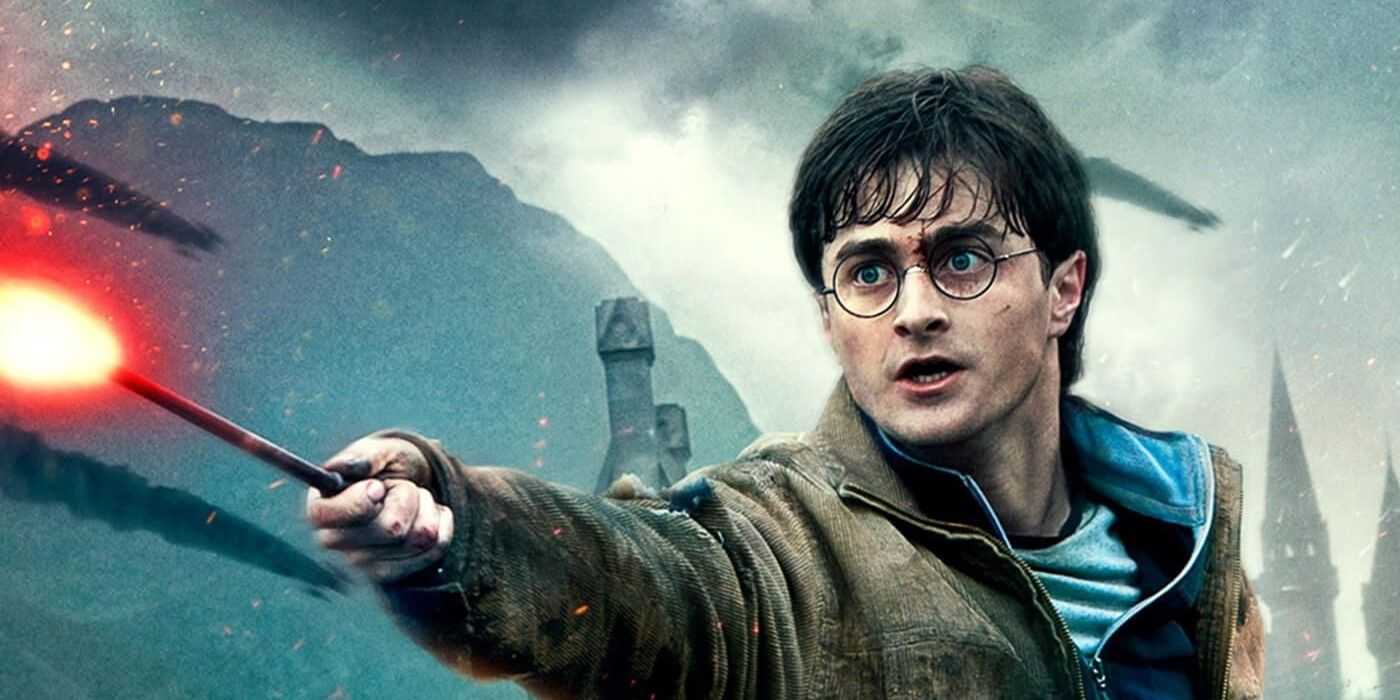 Гарри Поттер на кастинге Экспеллиармуса в фильме «Гарри Поттер и Дары Смерти: Часть 2»