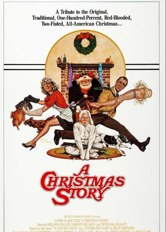 Arte del cartel de la película A Christmas Story de 1983-1