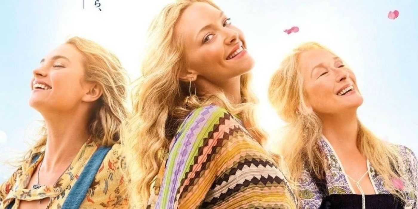 Die junge Donna Sheridan, Sophie und die ältere Donna Sheridan sind in Mamma Mia! Jetzt geht das schon wieder los