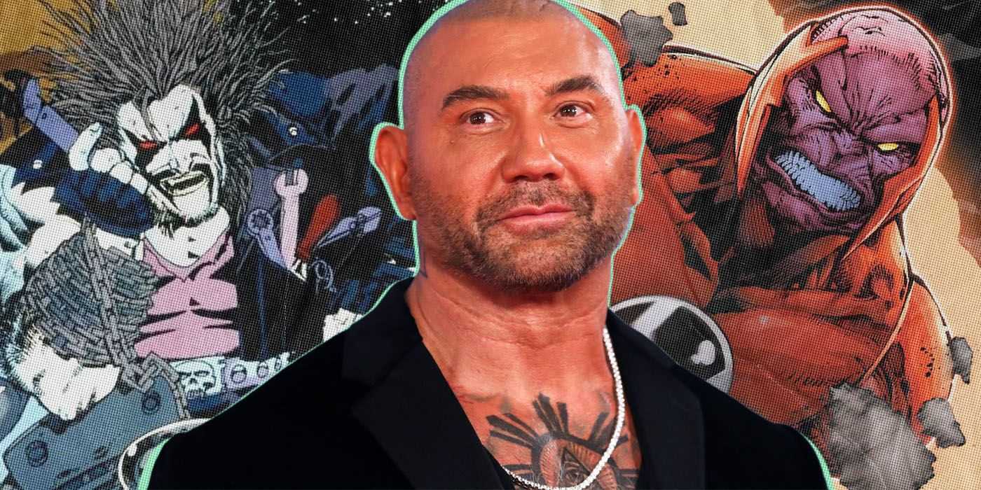 dave bautista frente a personajes de DC