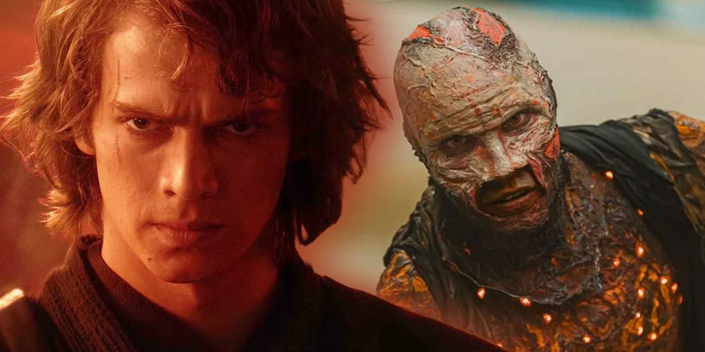 『スター・ウォーズ/シスの復讐』のアナキン・スカイウォーカーとクリスピー・アナキン役のショーン・シャープの画像