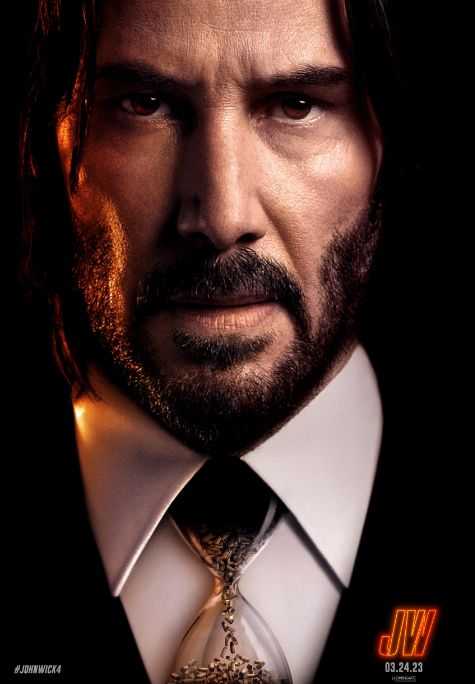 Keanu Reeves John Wick 4 cartel teatral 2023