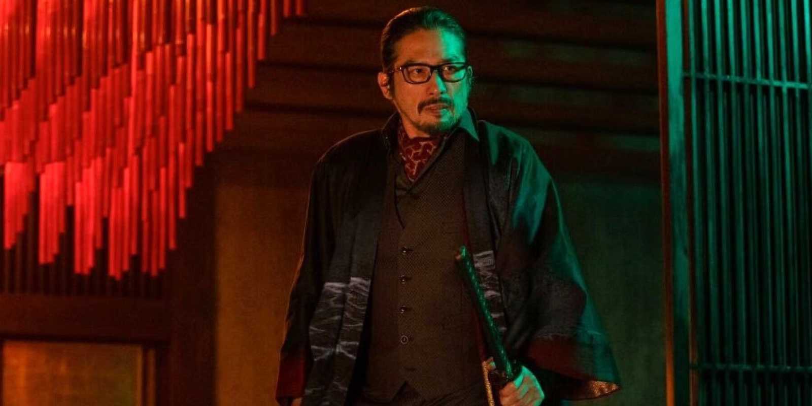 Hiroyuki Sanada como Koji Shimazu en John Wick 4 (1)-1