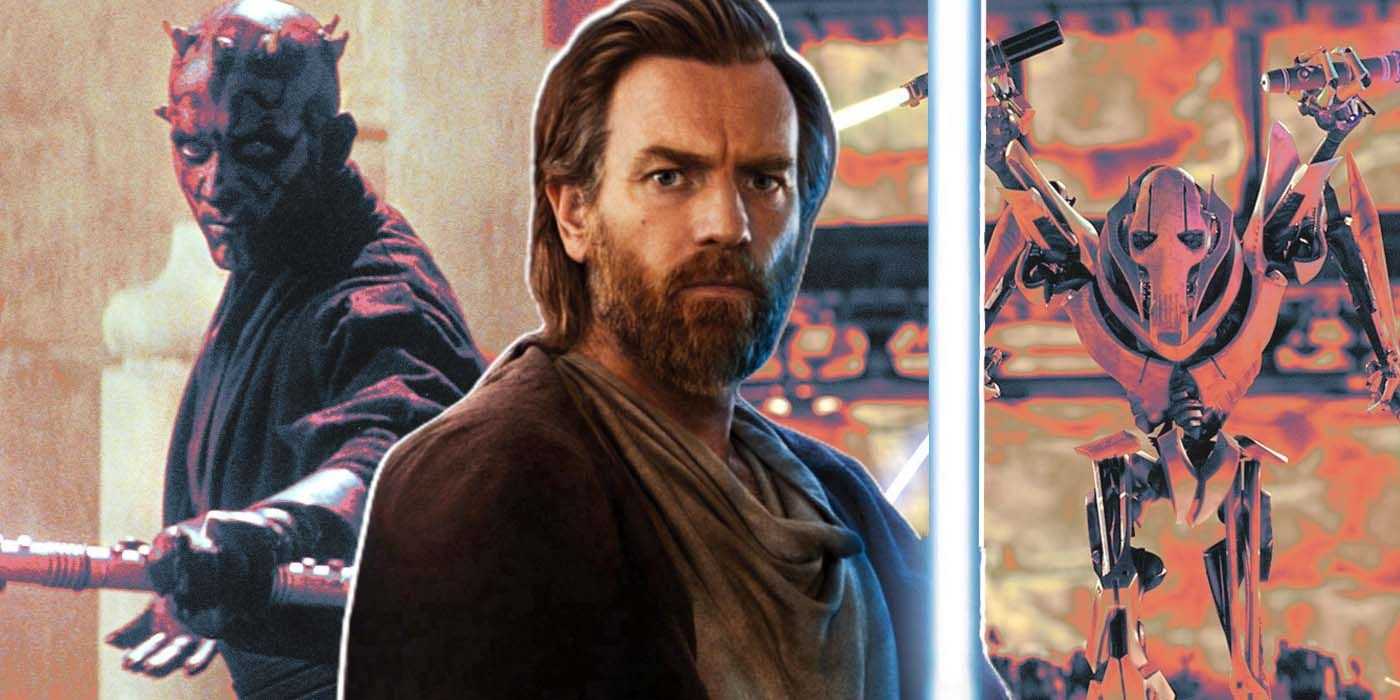 Geteilt: Darth Maul, Obi-Wan Kenobi (Ewan McGregor) und General Grievous
