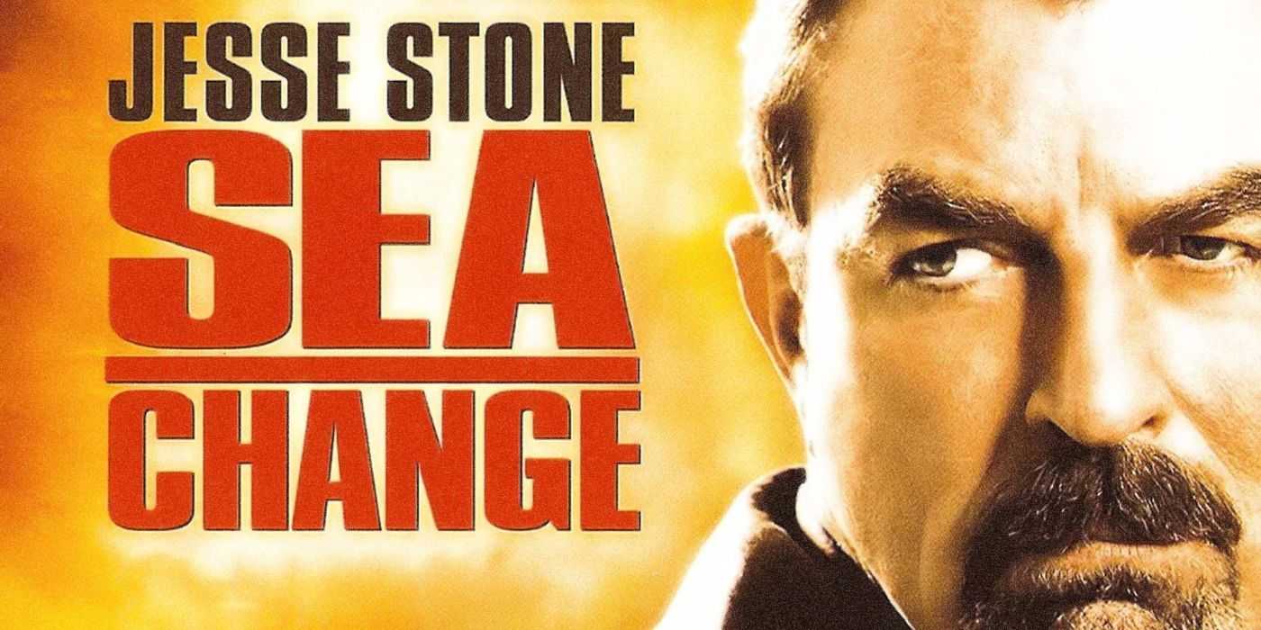 Tom Selleck luciendo enojado en un cartel de Jesse Stone: Sea Change