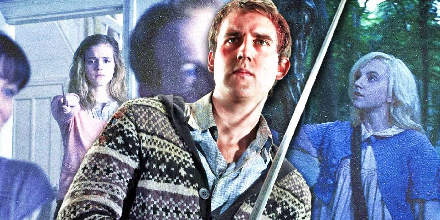Imágenes divididas de Hermione, Neville y Luna