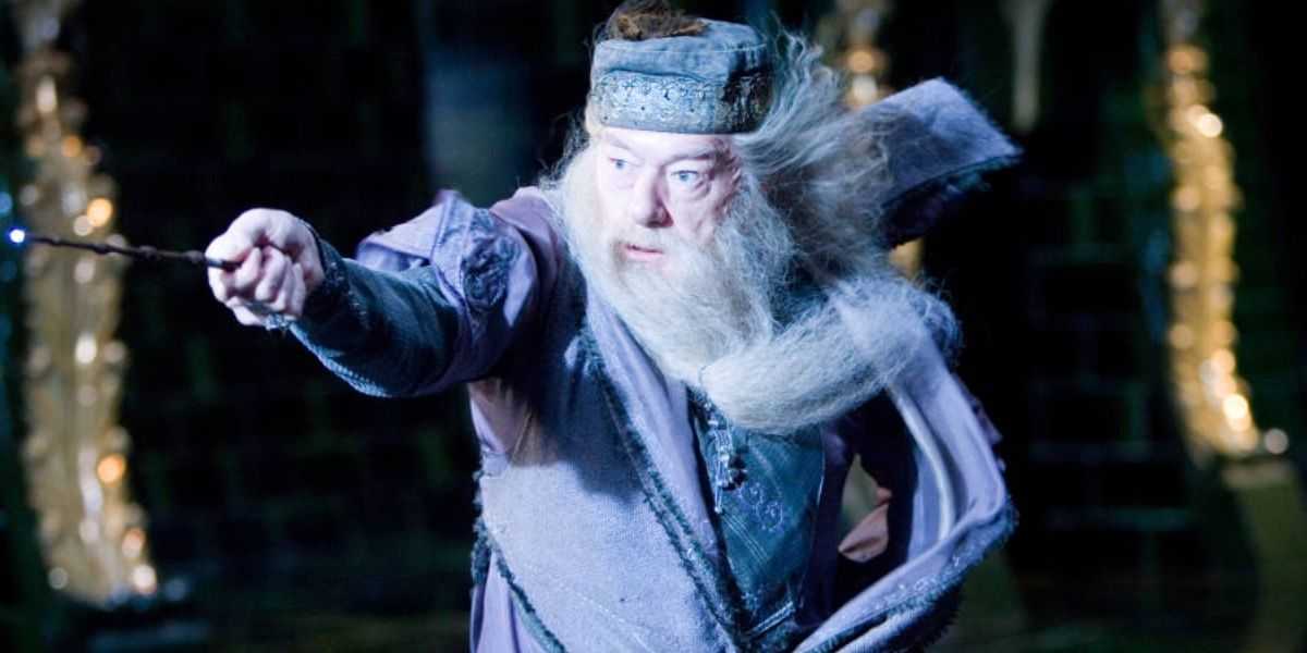 Dumbledore wirkt als Zauberspruch in Harry Potter